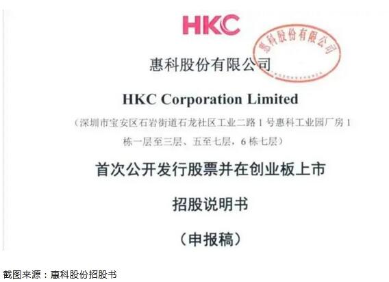 液晶顯示器十大品牌惠科撤回IPO申請