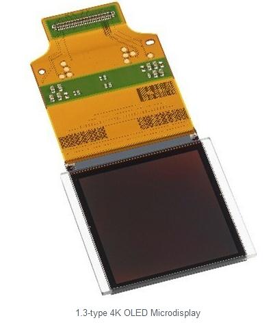 led十大品索尼將發布4K分辨率的大尺寸高清1.3英寸OLED微型顯示器