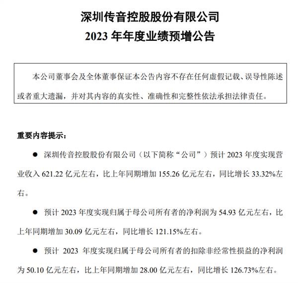 2023年第四季度全球手機出貨排名