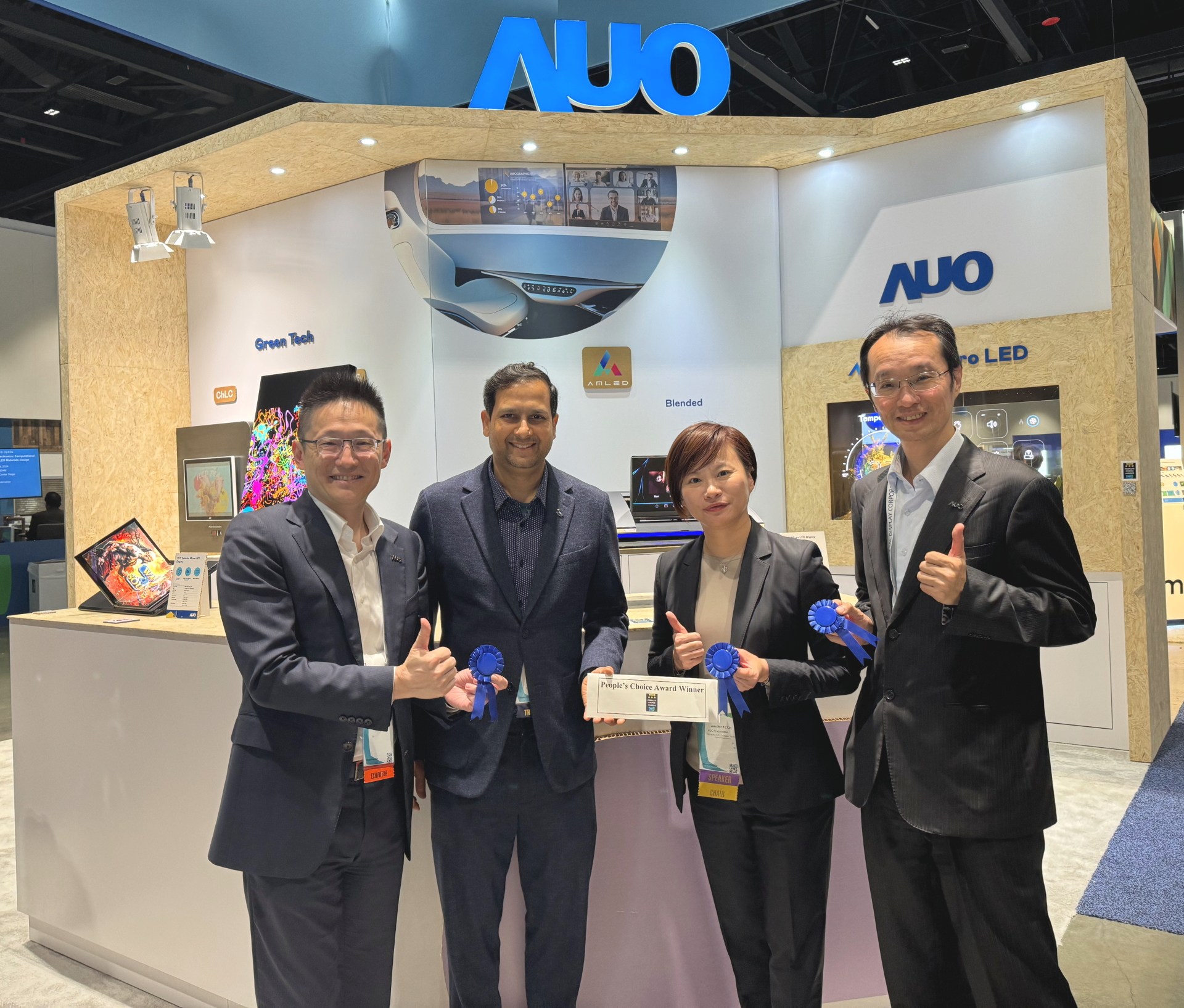 友達勇奪2024 SID”最佳Micro LED技術應用”及”最佳車用顯示”大獎 產品與展示實力強強出擊 同場再獲”最佳中型展位獎”